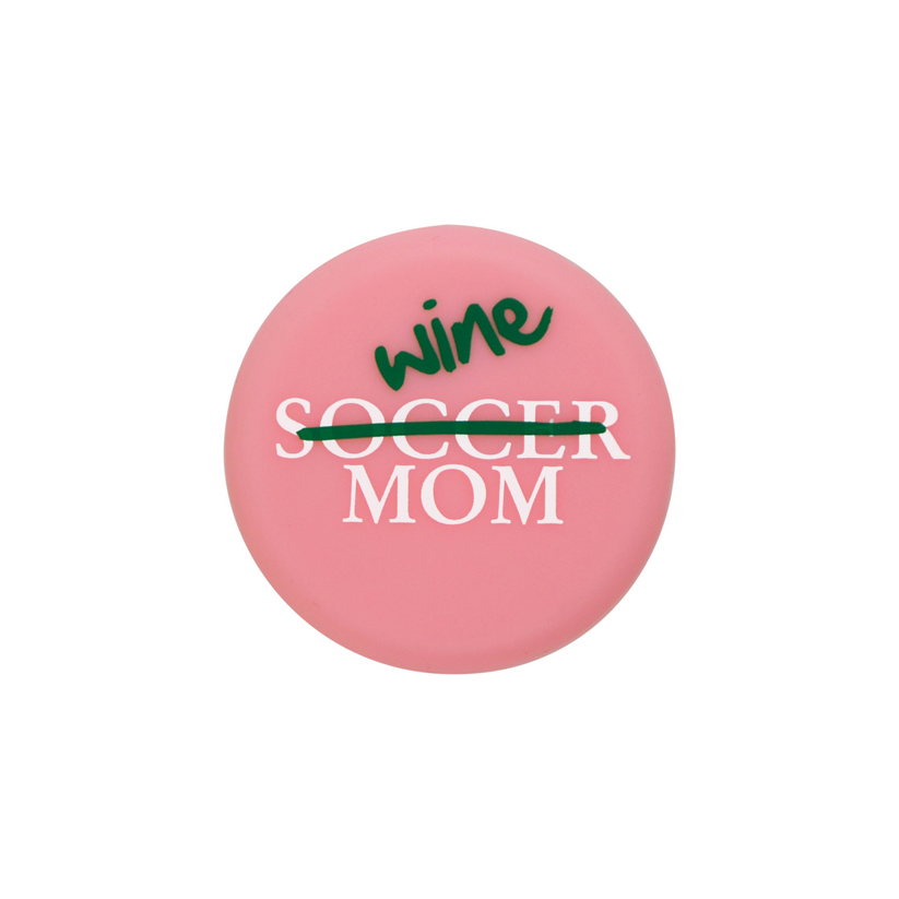 Soccer/Wine Mom Wine Cap
