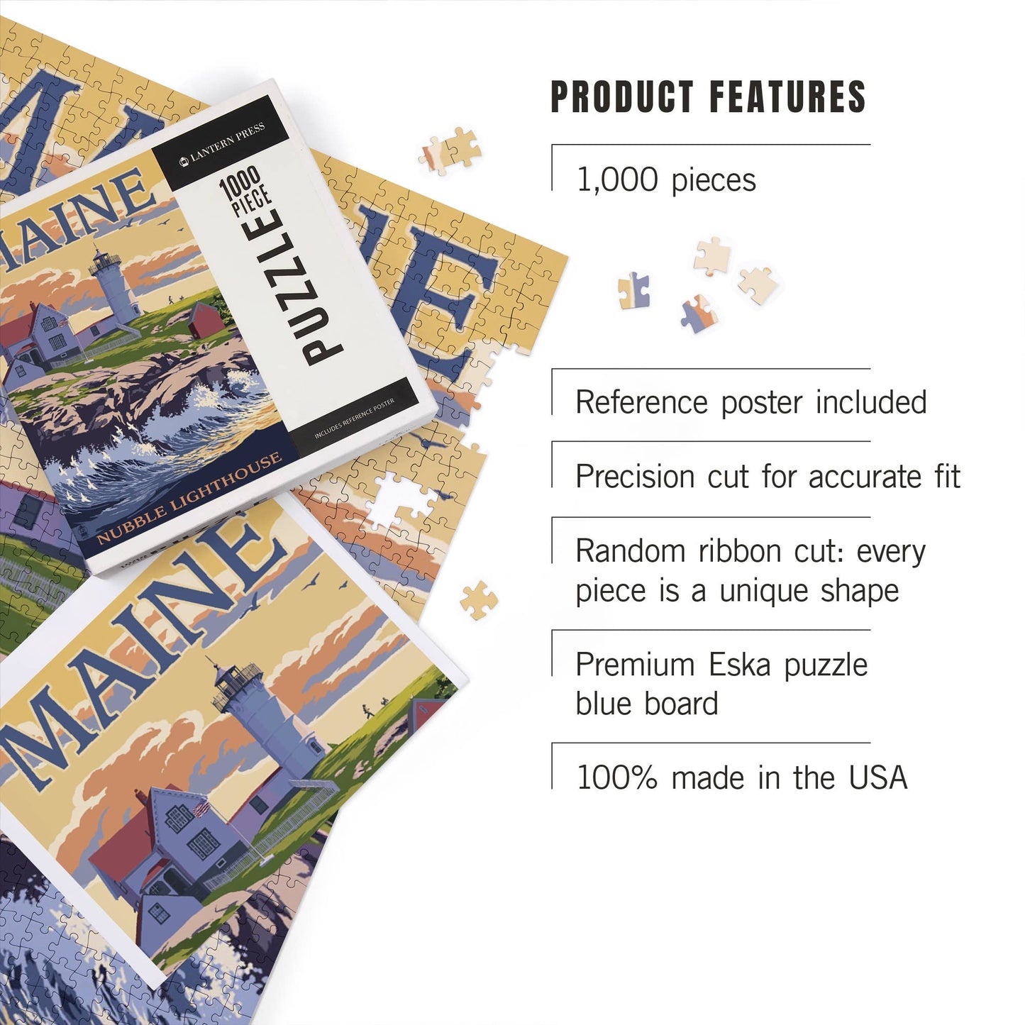 Maine Nubble Lighthouse Jigsaw Puzzle