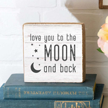 Love You To The Moon & Back Block