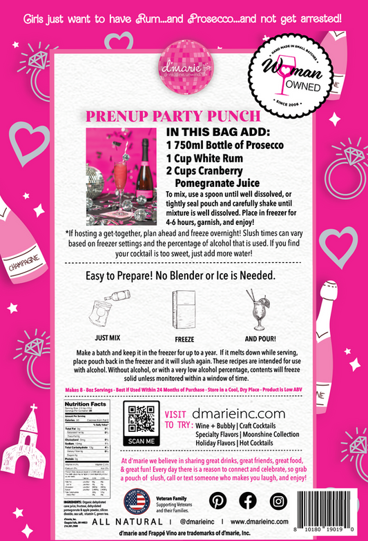 Prenup Party Punch Cocktail Slush Mix