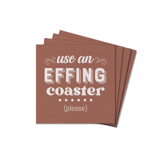 Use An Effing Coaster Wooden Coaster