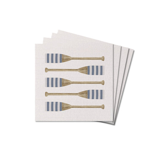Striped Oars Wooden Coaster