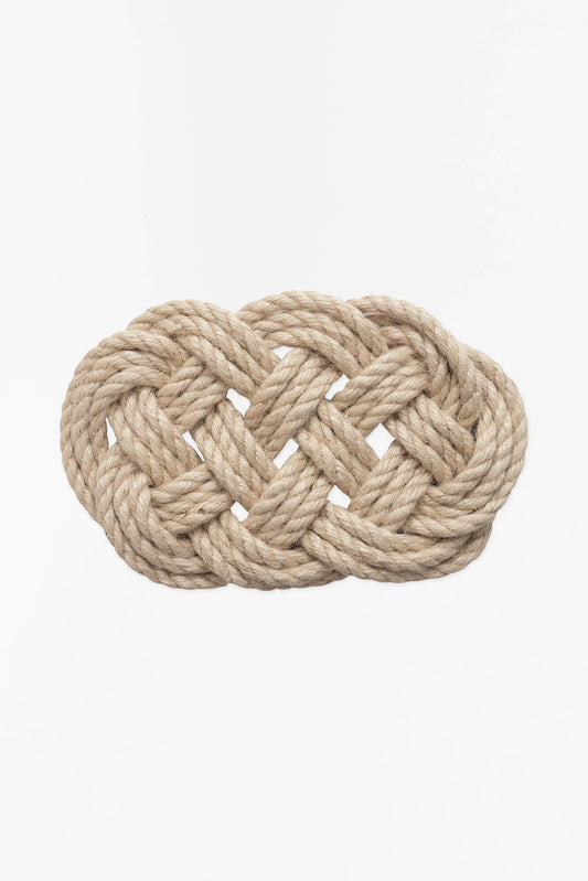 Knotted Rope Trivet (Oval)