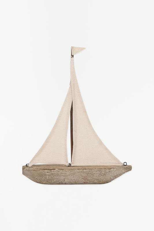 Sailboat w/ Canvas Sail (M)
