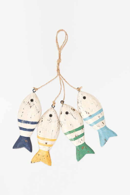String of 4 Fishes - Multicolored