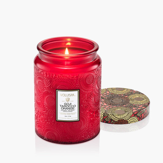 Spiced Goji Tarocco Orange Large Jar Candle