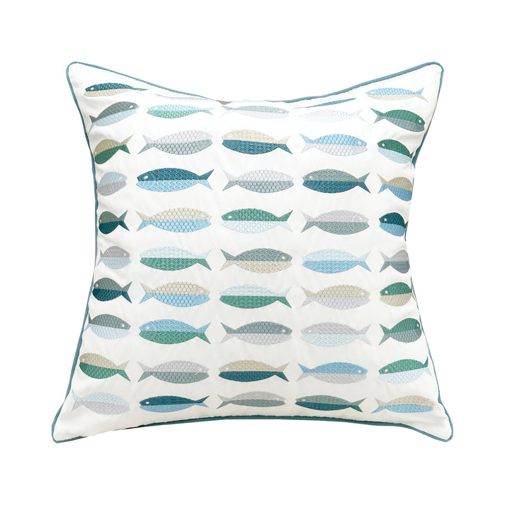 Sea Glass Fish Pillow