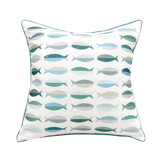 Sea Glass Fish Pillow
