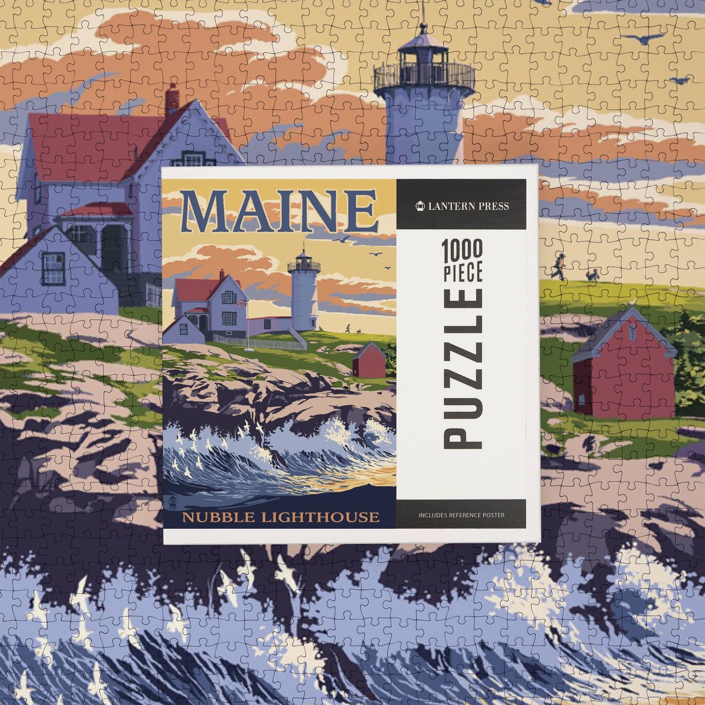 Maine Nubble Lighthouse Jigsaw Puzzle