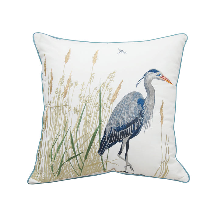 Blue Heron Right & Saltmarsh Pillow
