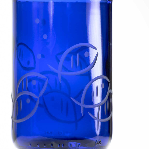 Fish (Blue Repurposed Tumbler Glass)