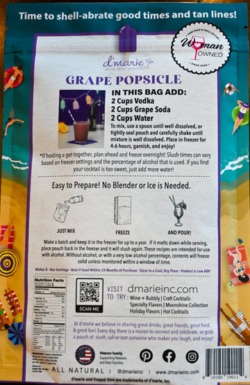 Grape Popsicle Cocktail Slush Mix