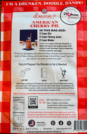 American Cherry Pie Cocktail Slush Mix