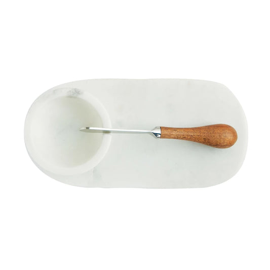 Marble Cheese/Serving Board Set