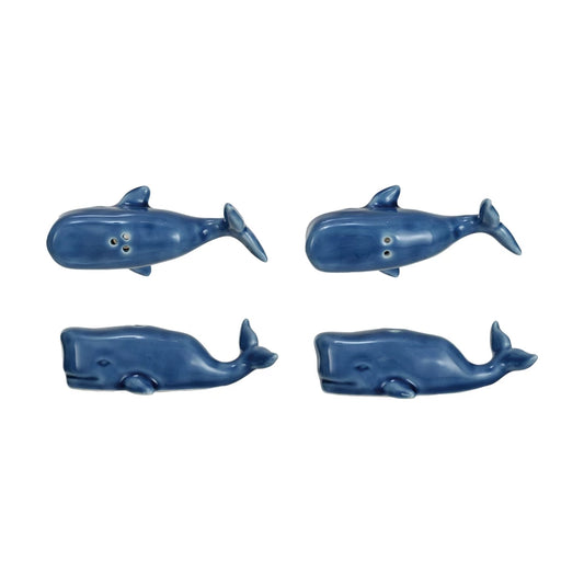 Blue Whale Salt & Pepper Shaker Set