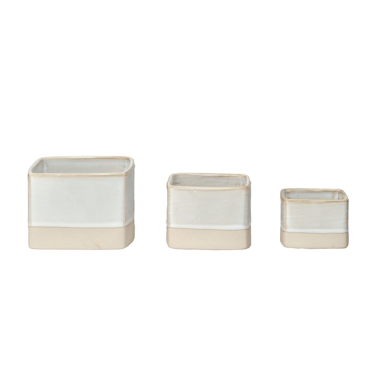 Square Stoneware Pot (M)