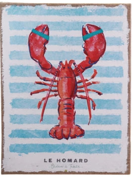 Plastered Striped Lobster 24 x 18