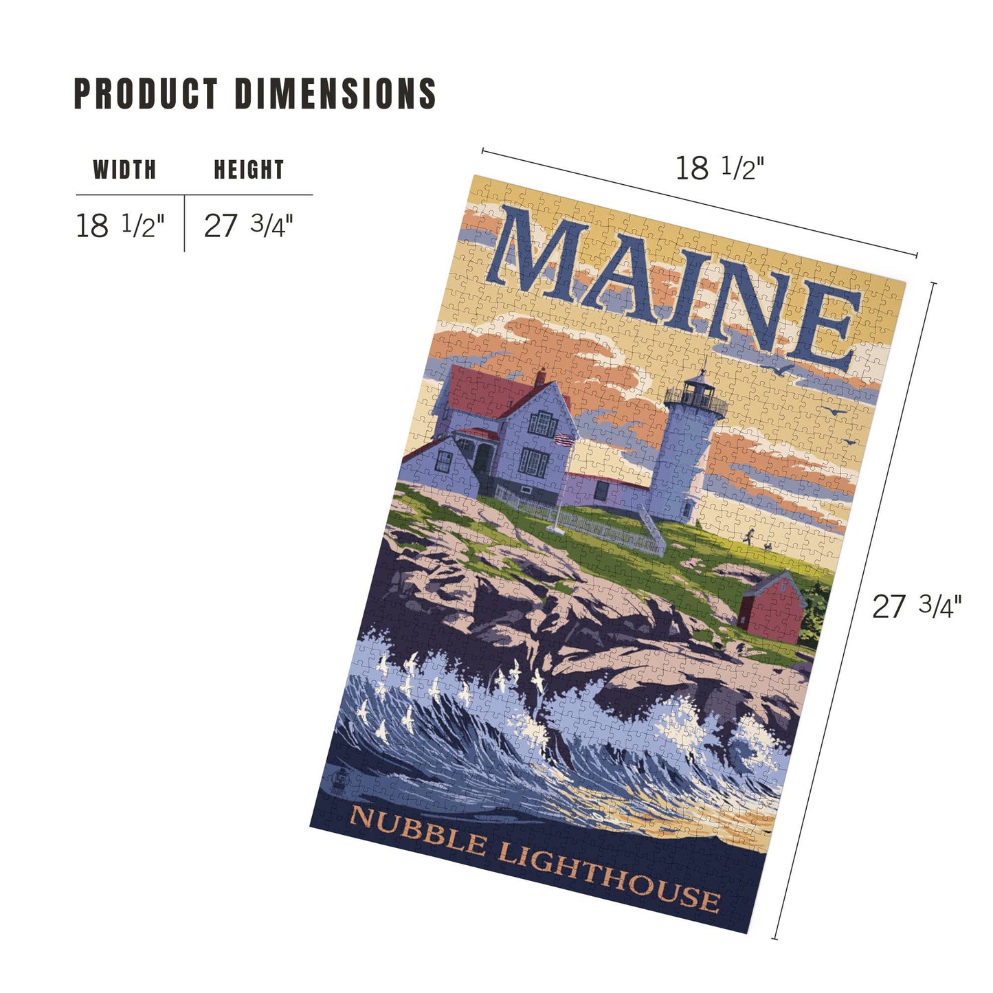 Maine Nubble Lighthouse Jigsaw Puzzle