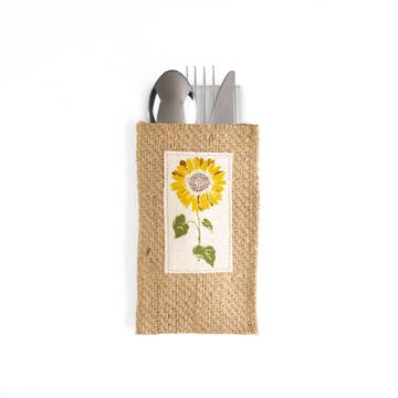 Sunflower Silverware Pouch