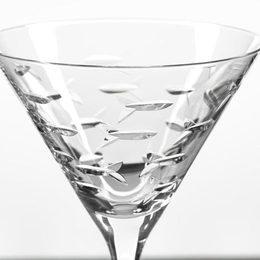 School of Fish Martini Glass (Large)