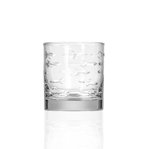 School of Fish (Double Old Fashioned Glass)