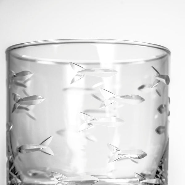 School of Fish (Double Old Fashioned Glass)
