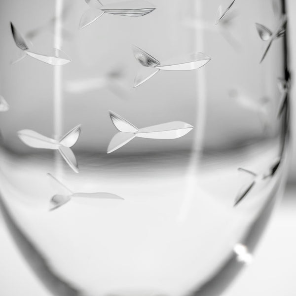 School of Fish (Footed Iced Tea Glass)
