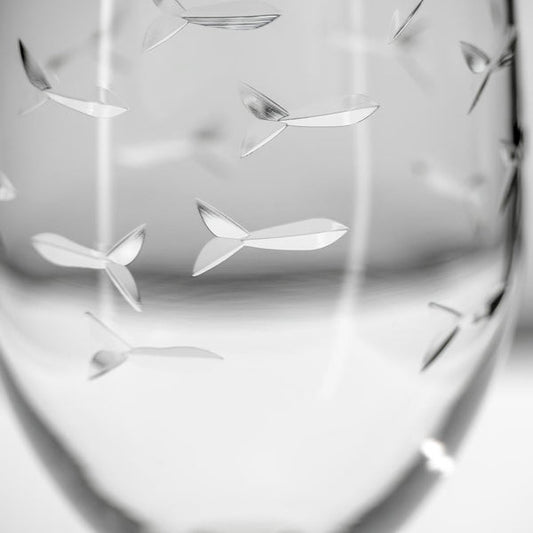 School of Fish (Footed Iced Tea Glass)