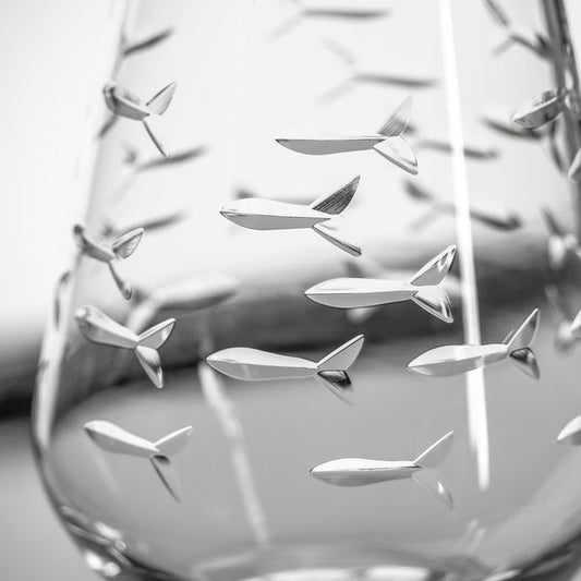 School of Fish (Stemless Wine Glass)
