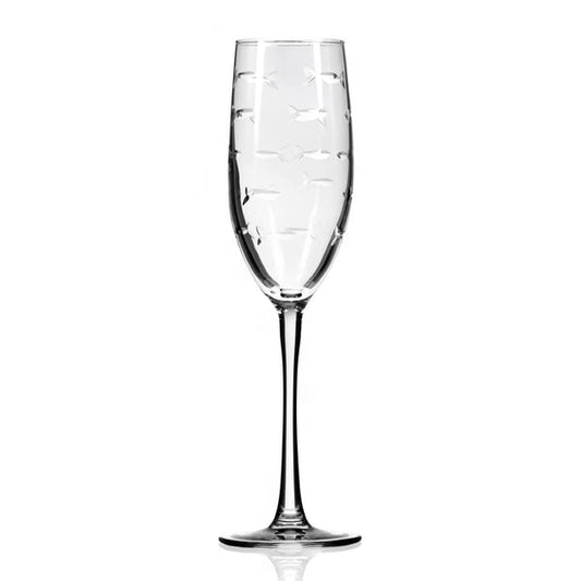 School of Fish (Champagne Flute Glass)