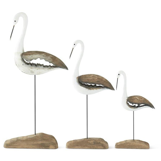 Whitewashed Shore Bird - Large