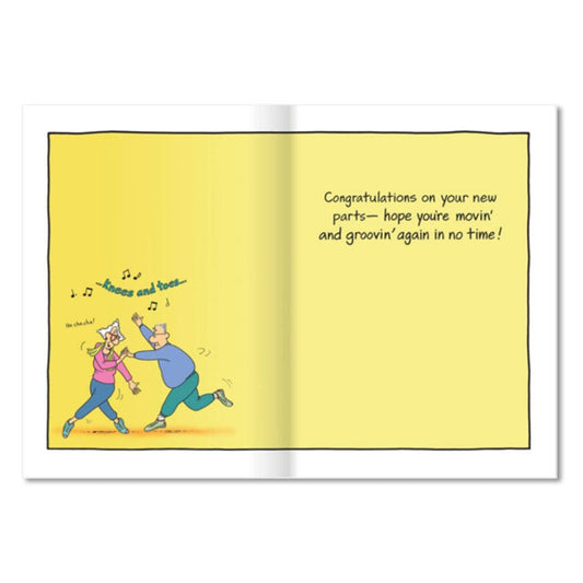 Knees And Toes Get Well Card