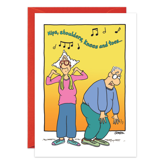 Knees And Toes Get Well Card