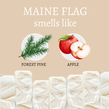 Maine Flag Handmade Soap Bar