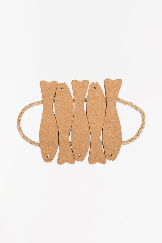 5 Cork Fish Trivet