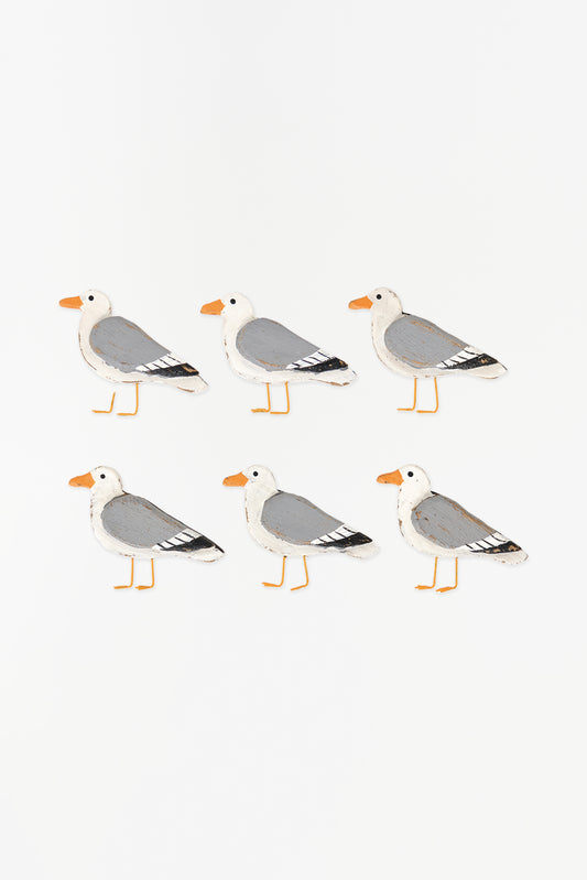 Wooden Seagull Magnet