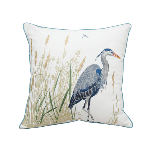 Blue Heron Right & Saltmarsh Pillow
