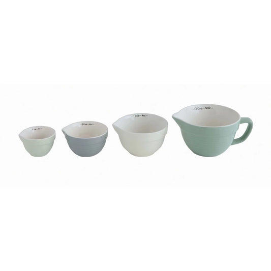 Handled Mint Green Measuring Cup Set