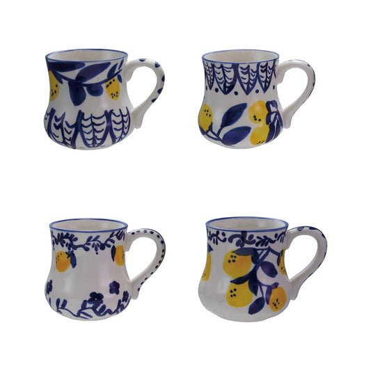 Hand-Painted Lemons Mug