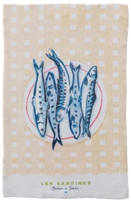 Sardines Tea Towel